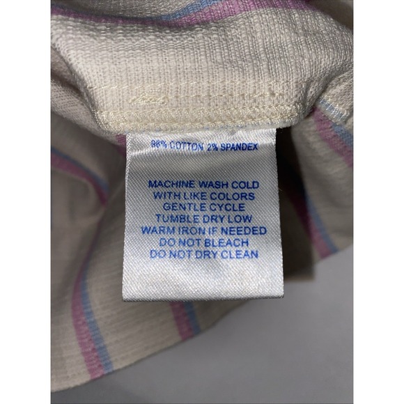 Southern Tide McKenna Striped Shift Dress Natural Size Small Tassel Beach Cotton - Picture 9 of 9